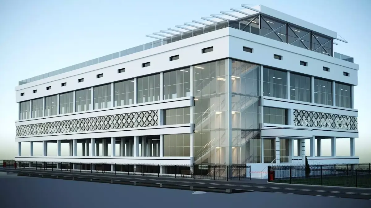 Multi-level parking 3D model