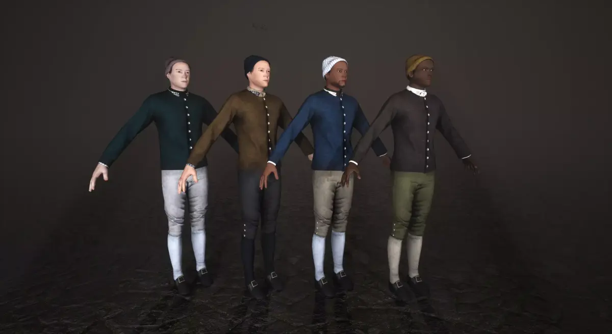 Working Class Man Low-poly 3D model