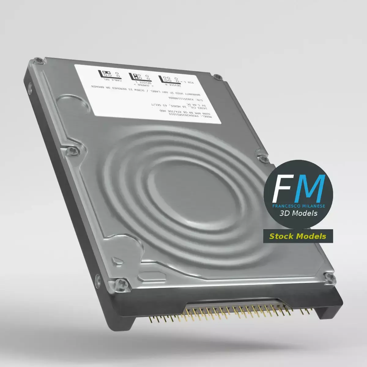 ATA-IDE Hard Disk Drive 3D model