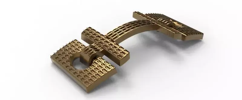 Textured Horse Bit-Style Shoe Ornament 3D print model