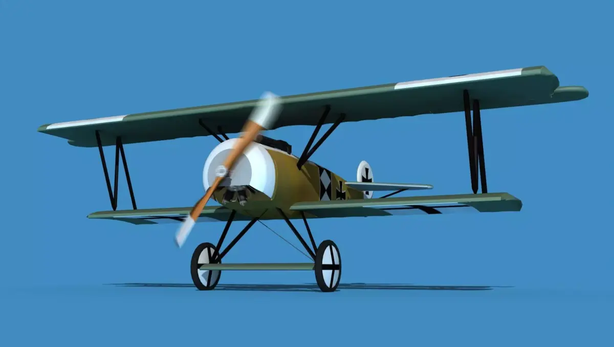 Fokker D-VI V16 3D model