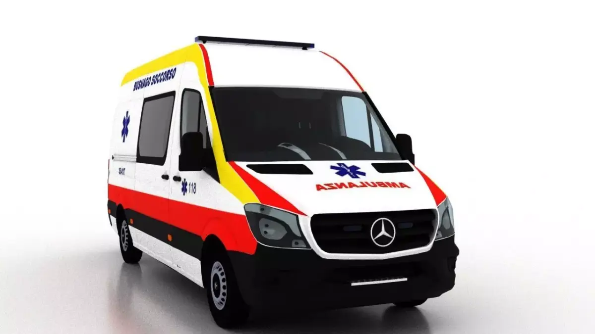 Mercedes Benz Sprinter L2H2 2015 Italy Ambulance 3D model