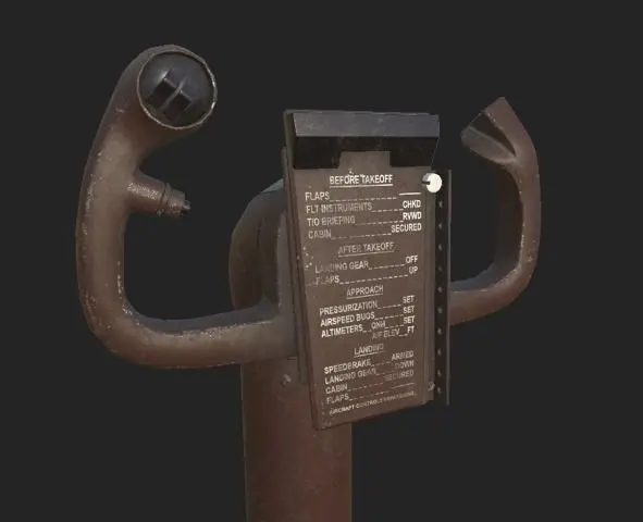 Boeing 757 Control Yoke Low-poly 3D model