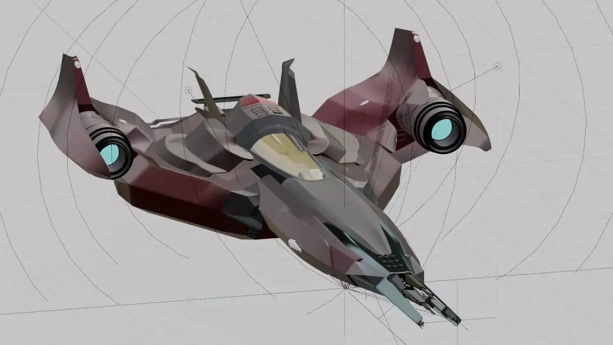 High poly SpaceShip Free 3D model