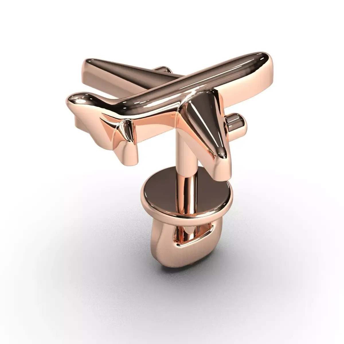 Airplane airbus earring 3D print model