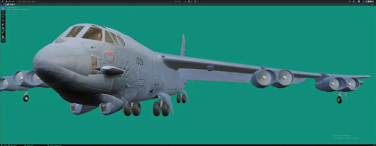 B-52 model Free 3D model