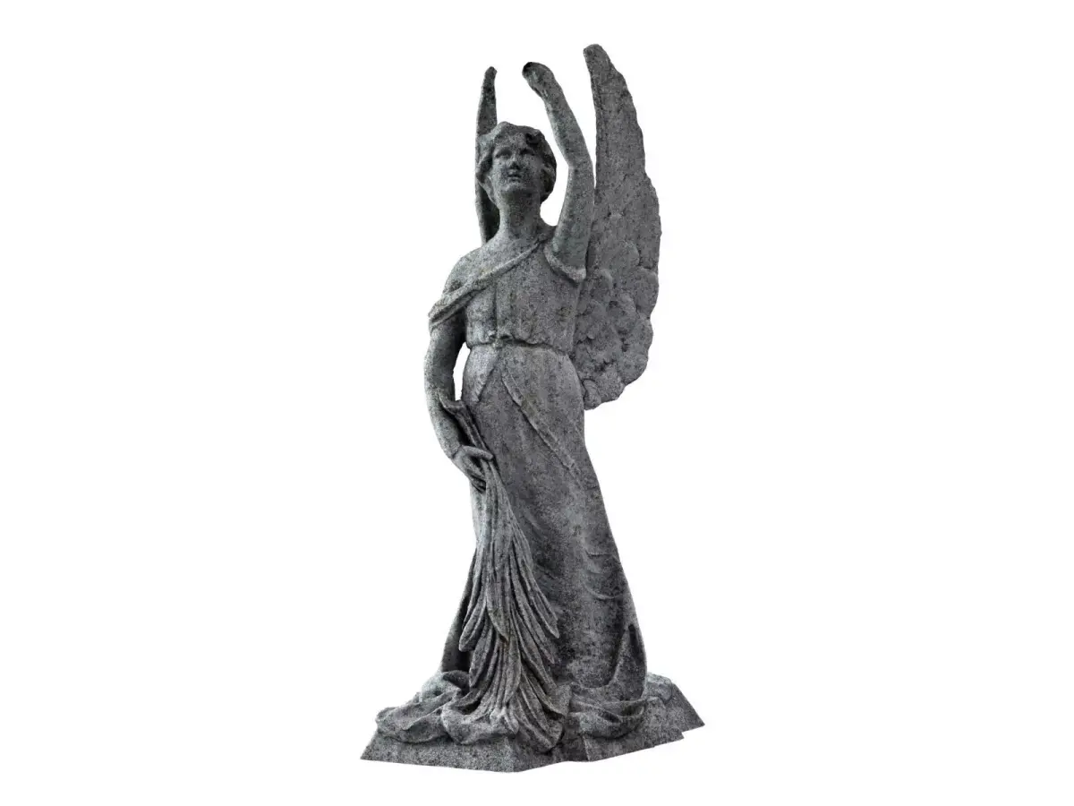 Funeral Sculpture Monument Angel Low-poly 3D model buy