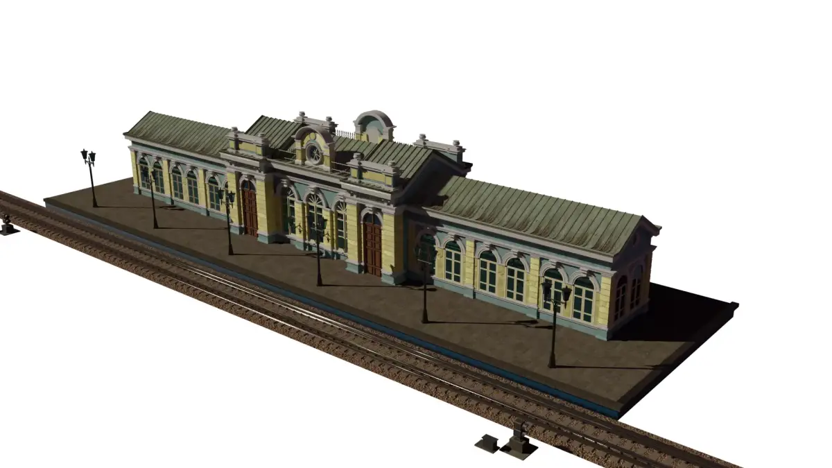 Russian Railway Station 3D model