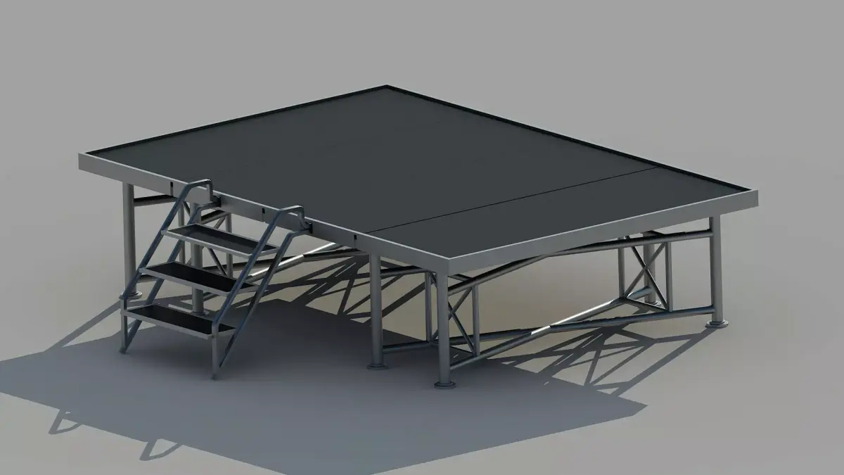 Transtage Portable Stage Low-poly 3D model