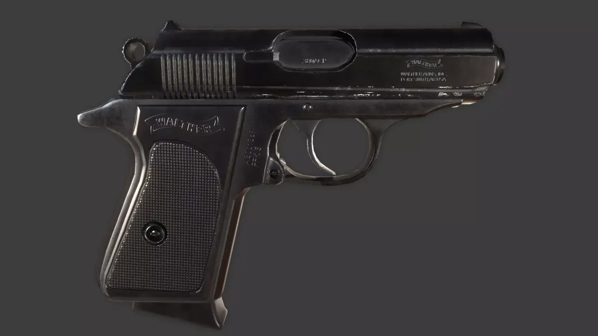 Walther PPK S 380 Low-poly 3D model