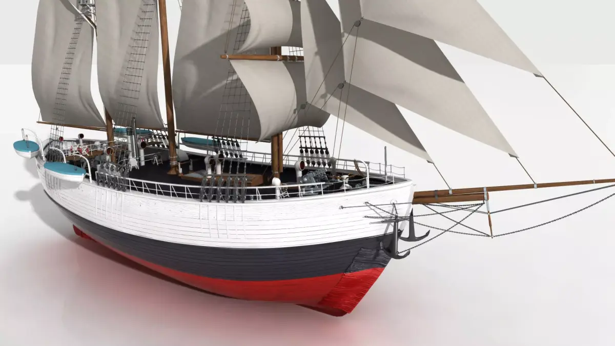 FRAM Historical Ship 3D model