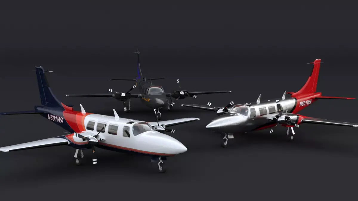 Piper Aerostar 700 3D model