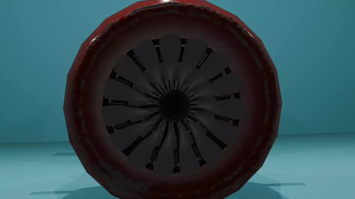hover bike in red 3D model