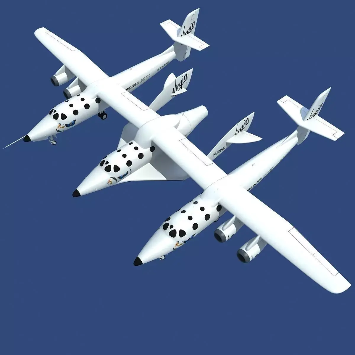 Scaled Composites White Knight Two 3D model