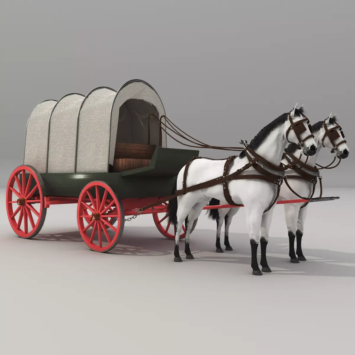 Covered Wagon  3D model