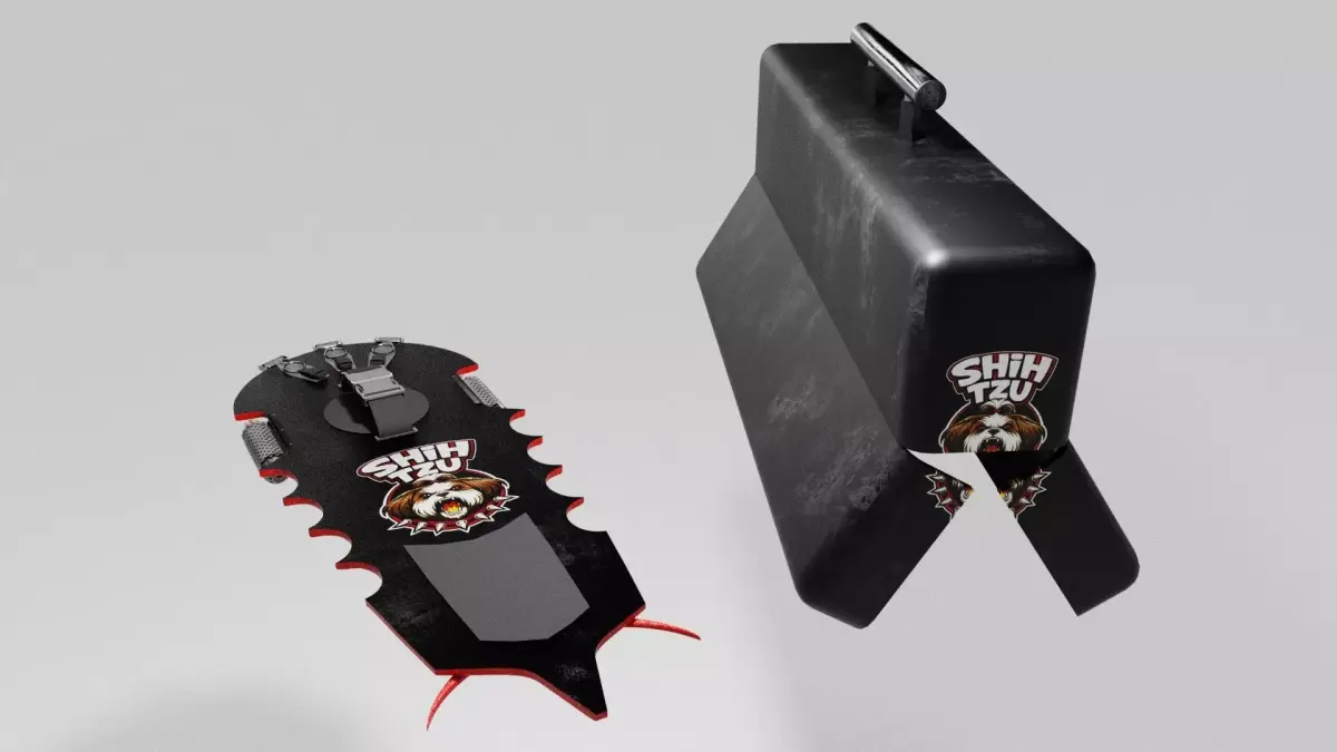 CUBI Shih Tzu Mk II Hoverboard with case 3D model