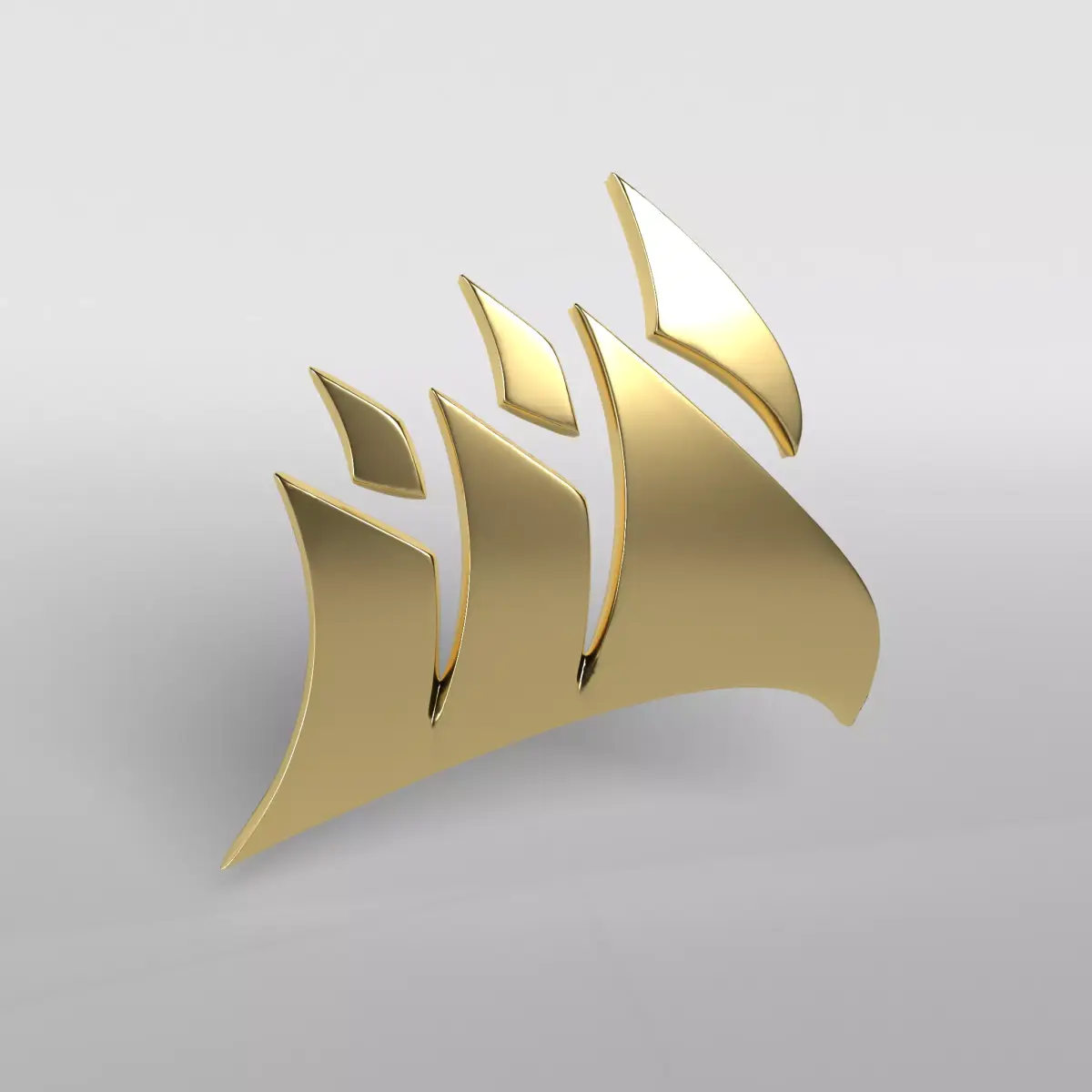 Corsair Logo v1 003 Free low-poly 3D model