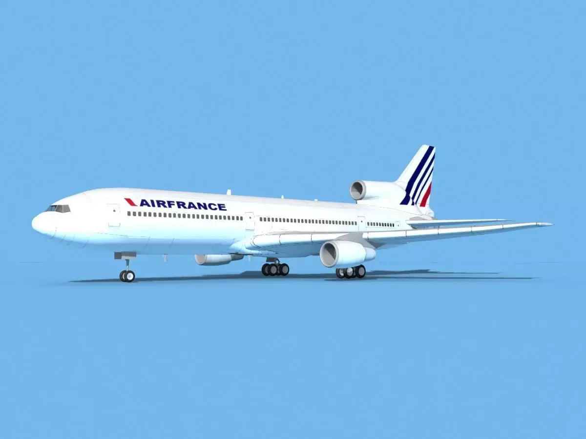 Lockheed L-1011 TriStar Air France 3D model