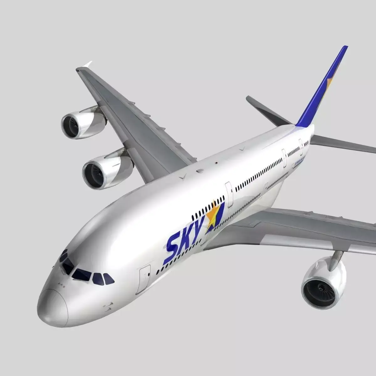 Airbus A-380 Skymark Airlines 3D model