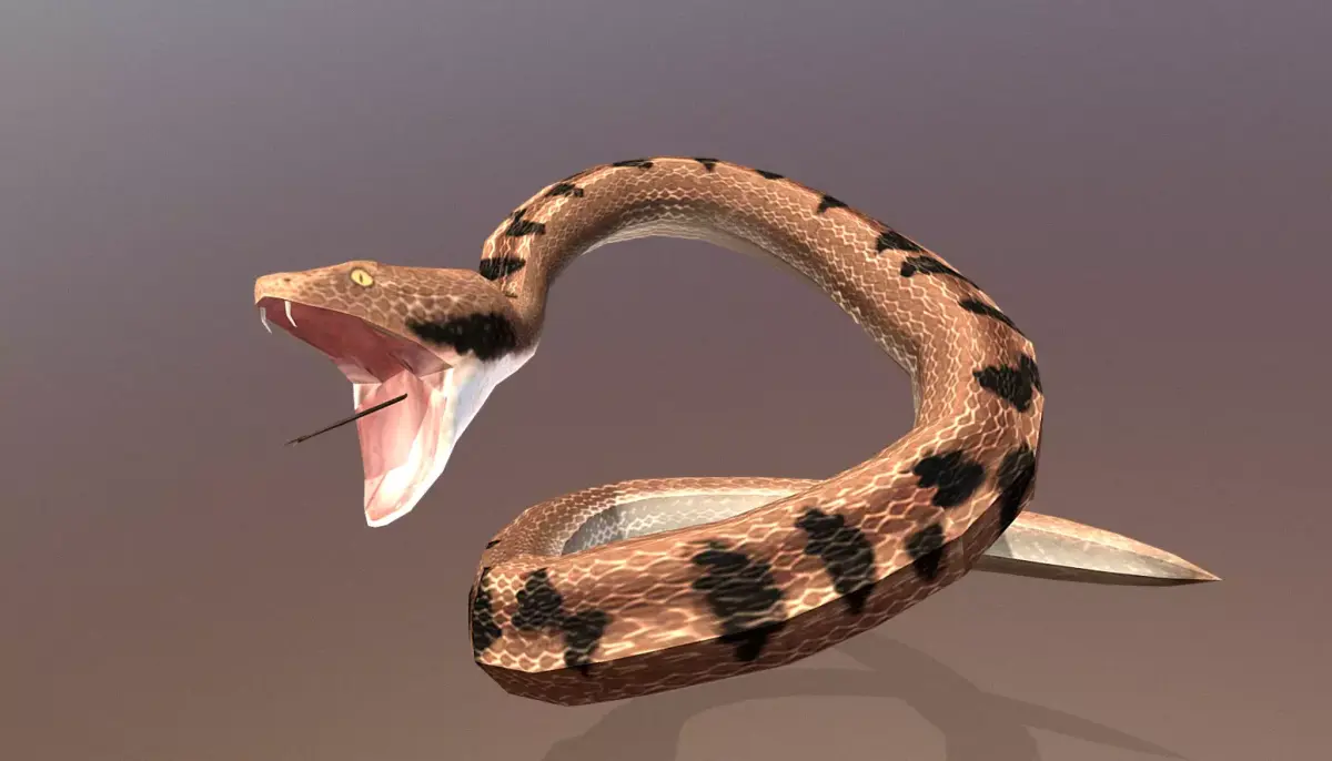 Sand Snake Attack Anihilation Animation 3D model