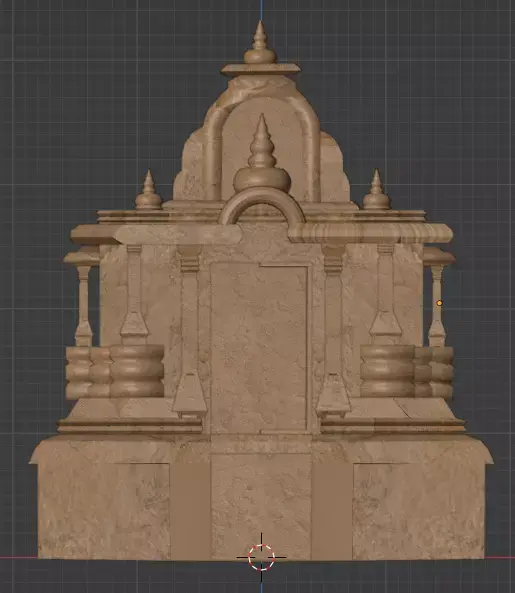  Indian Temple 3D model Low-poly 3D model