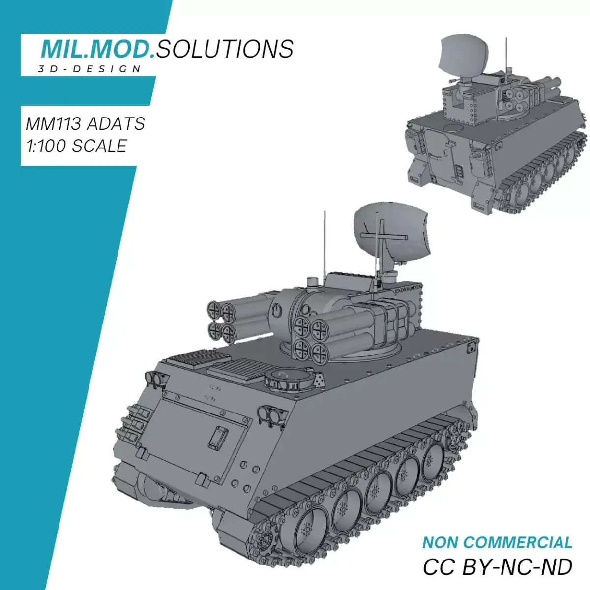 M113 ADATS 3D print model