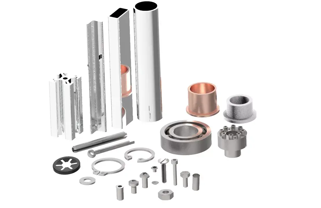 200 Composants Standards pour Assemblages 3D model