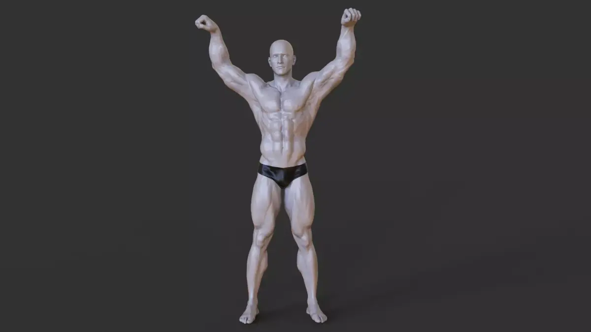Bodybuilder Pose 3D print model get