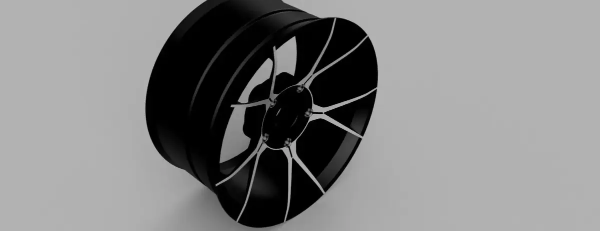 Alloy wheels Low-poly 3D model