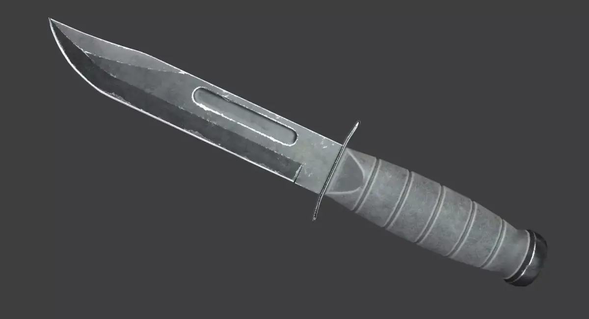 Combat Knife Low Poly Low-poly 3D model
