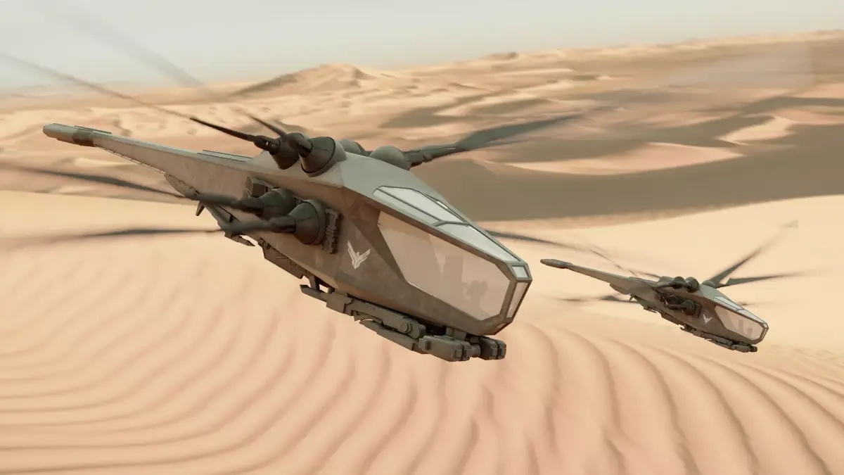 Ornithopter Dune Low-poly 3D model