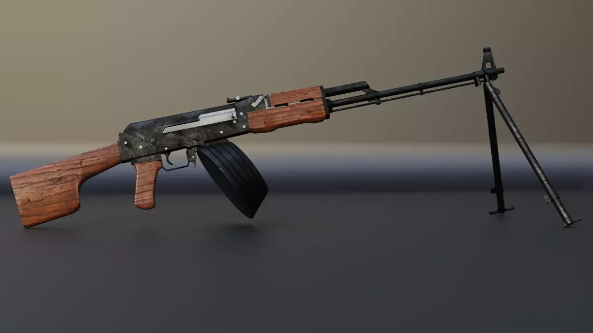 RPK74 Low-poly 3D model
