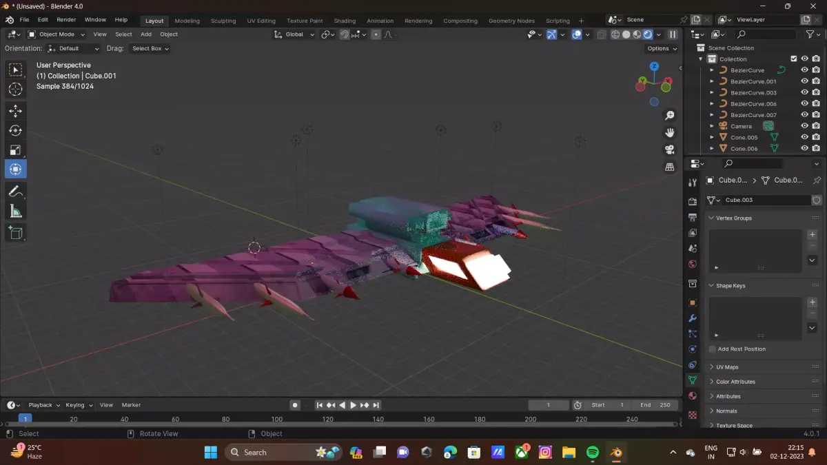 airoplane Low-poly 3D model