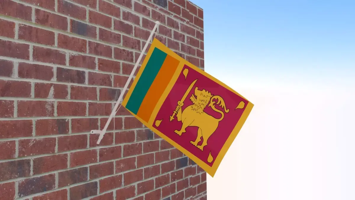 Flag of Sri Lanka 3D model