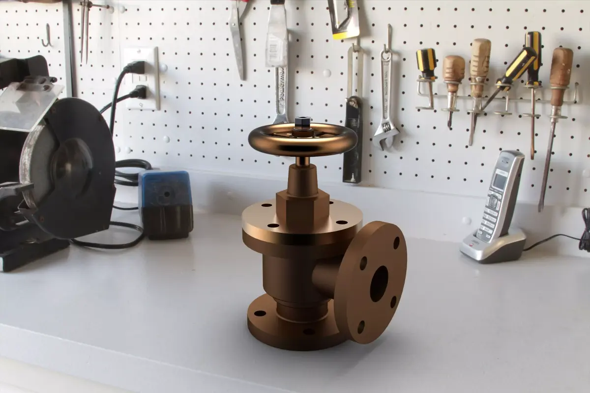 Steam Stop Valve Free 3D model