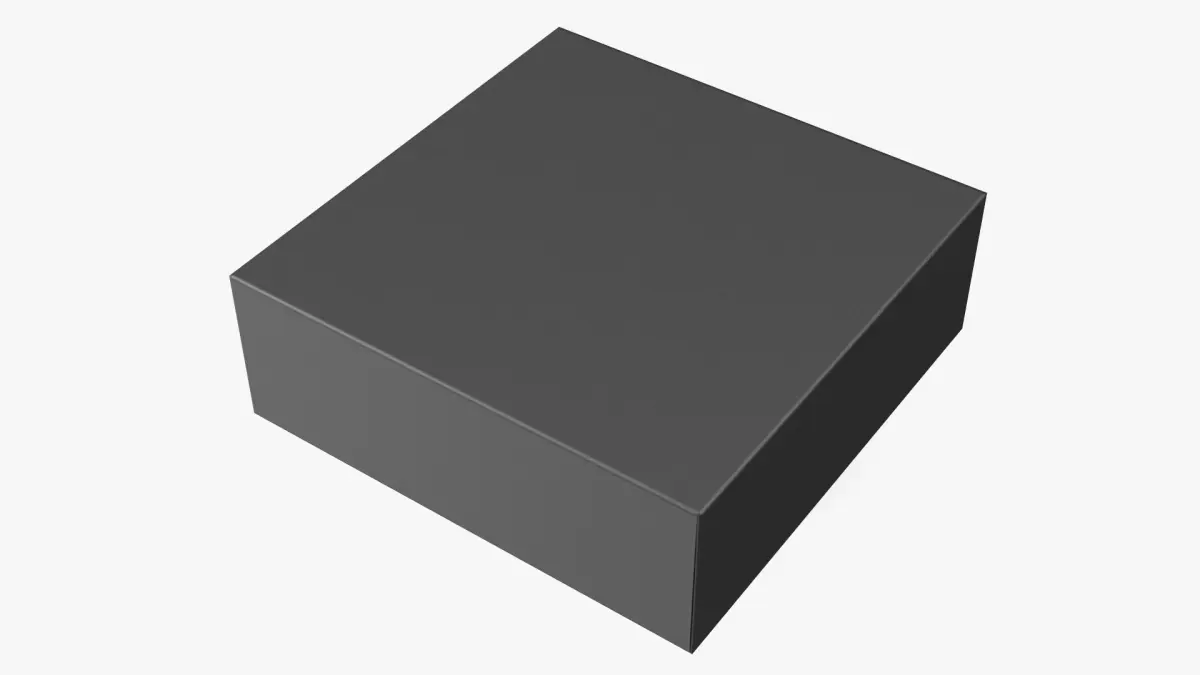 Square Box Black 3D model