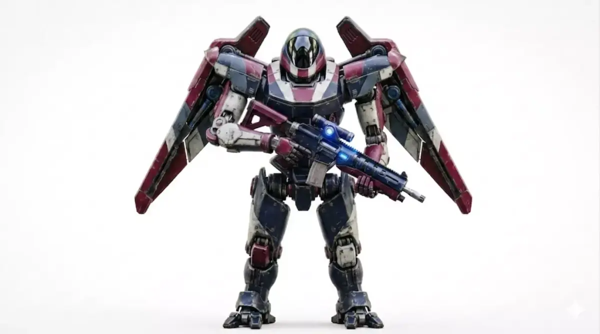 Humanoid Combat Walker 3D model