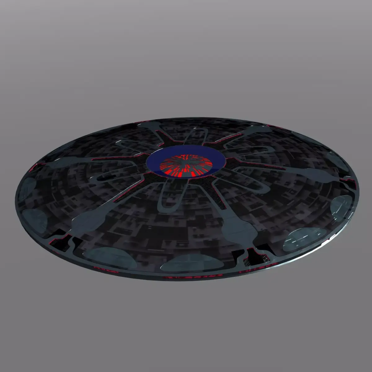 Detailed UFO Free 3D model