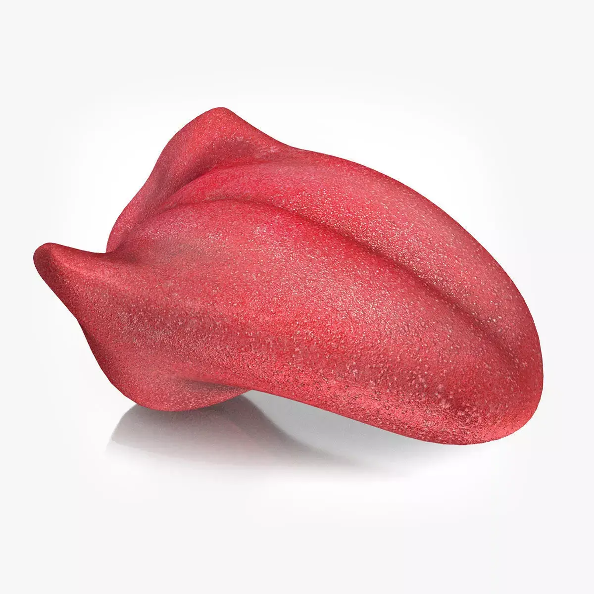 Tongue lip Low-poly 3D model