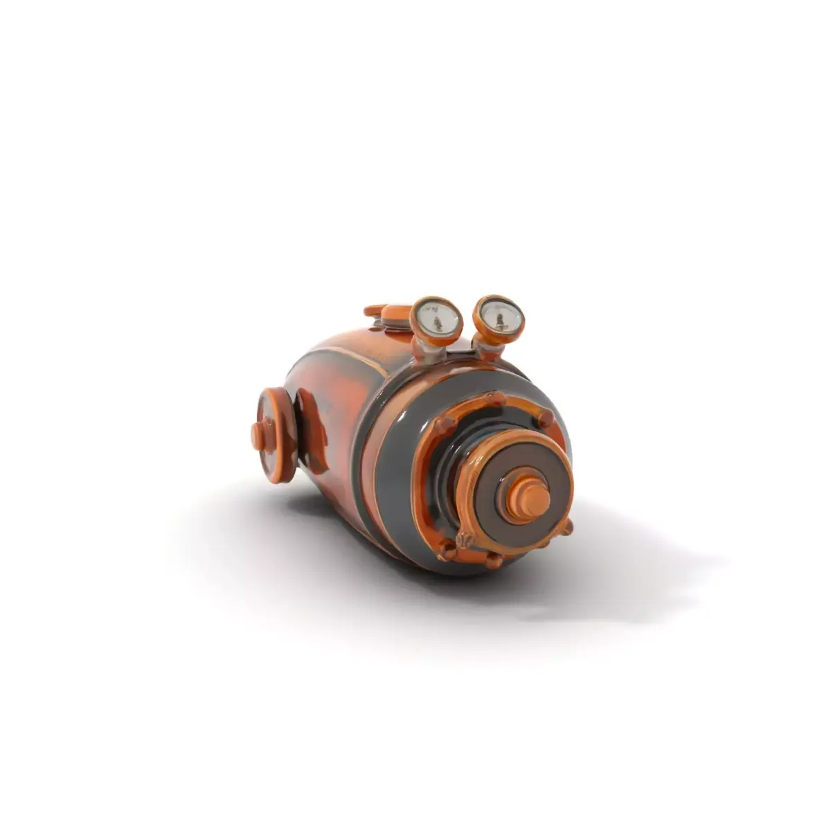 Steampunk Pressure Gauge Model Pack Low-poly 3D model
