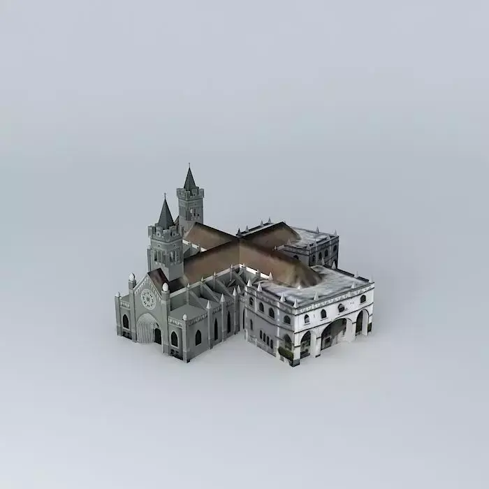 Cathedral St Peter the Apostle  San Pedro de Macoris  Dominic... Free 3D model