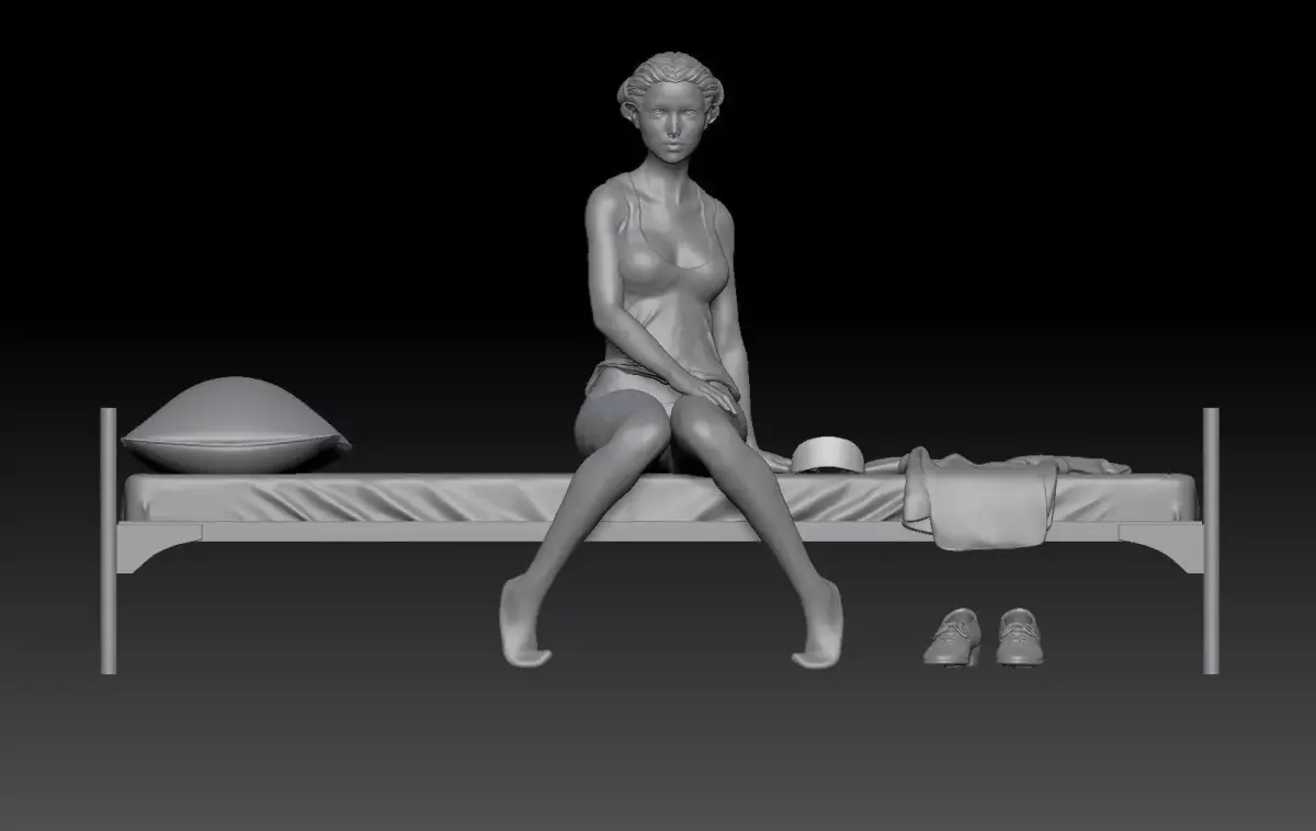 WAKE UP NURSE GIRL 1 3D print model