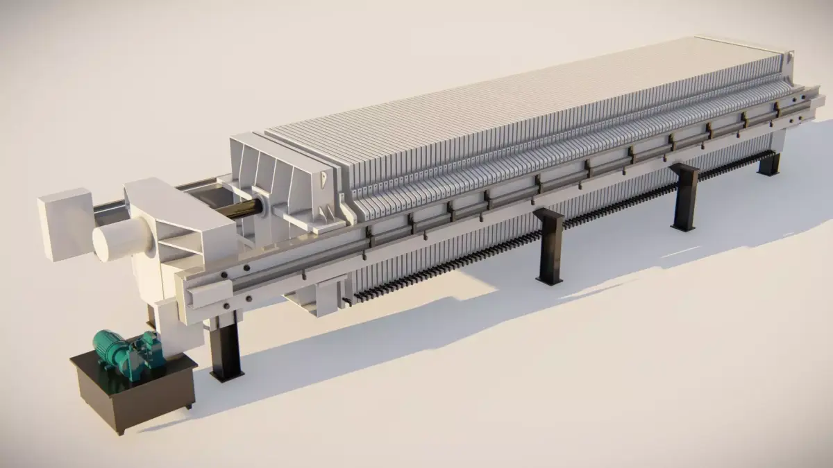 Filter Press 3D Model 3D model