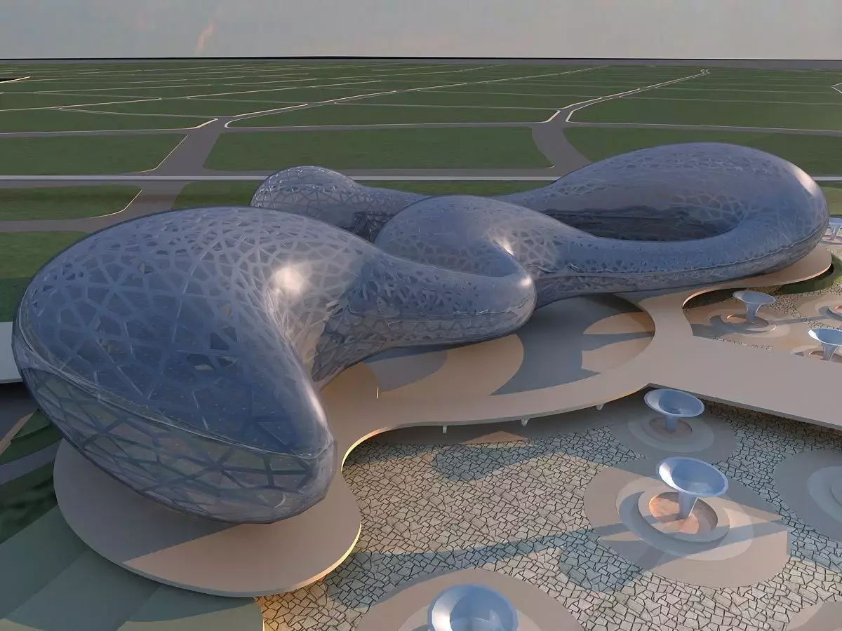 Futuristic Museum 2 3D model