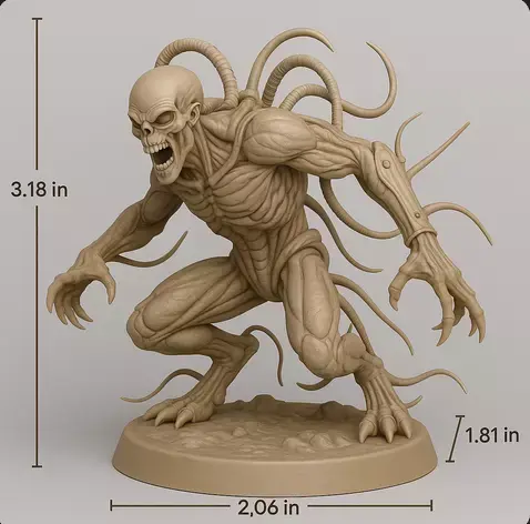 Bio-Engineer Genetic Alien Sculptor 3D Printable STL 3D print model purchase