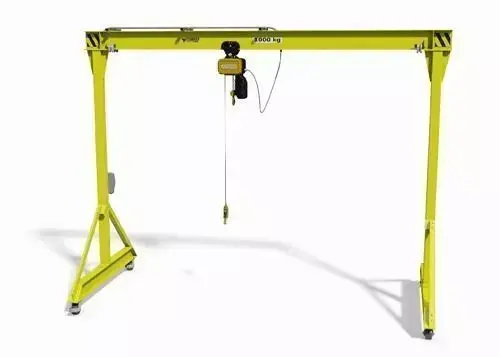 Life like full size model of a moveable factory gantry crane 3D model