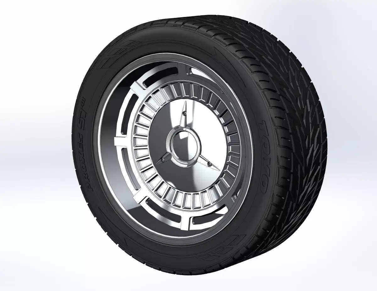 Wheels Raceline Tri-five 20inch for your scale model 3D print model