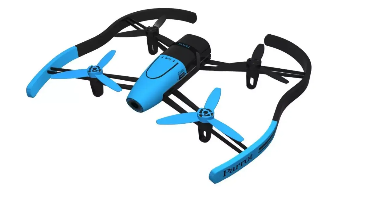 Parrot Bebop Drone 3D Model Blue 3D model