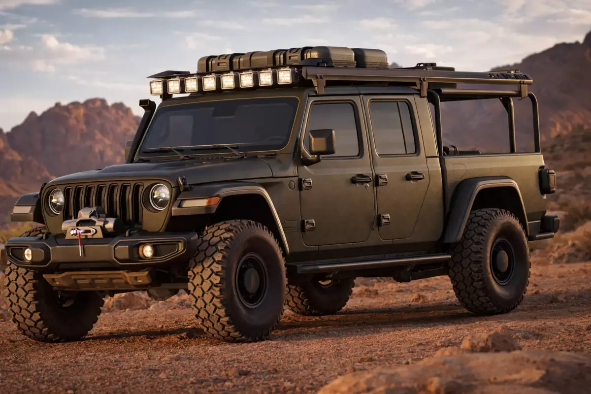 Desert Rally Off-Road Pickup Truck  Rigged Game-Ready Vehicle  3D model