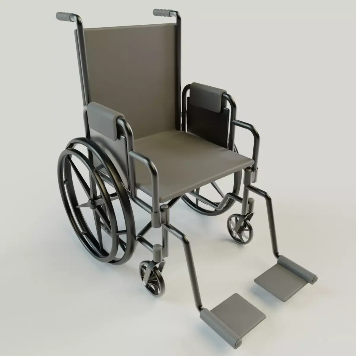 Simplistic Wheelchair 3D model